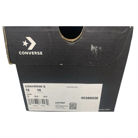 Converse Chuck Taylor All Star Classic Canvas High Top - Sand Dune Size 12M 14W - Picture 5 of 9